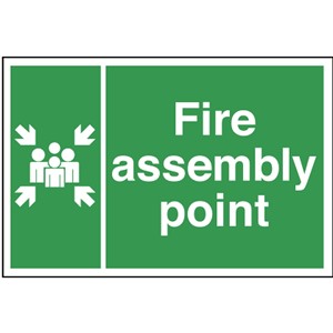 FIRE POINT SIGN  600X400MM RIGID PLASTIC 12031