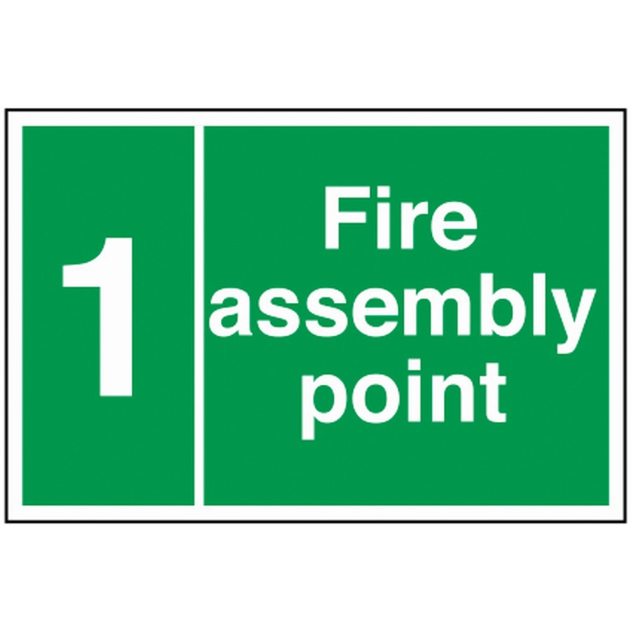 FIRE POINT SIGN  300X200MM RIGID PLASTIC 12063