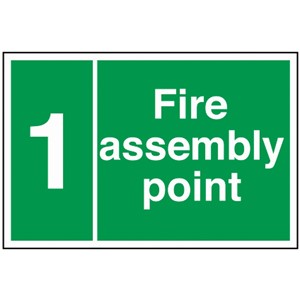 FIRE POINT SIGN  300X200MM RIGID PLASTIC 12063