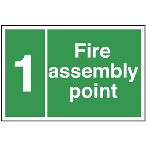 FIRE POINT SIGN  600X400MM RIGID PLASTIC 12083