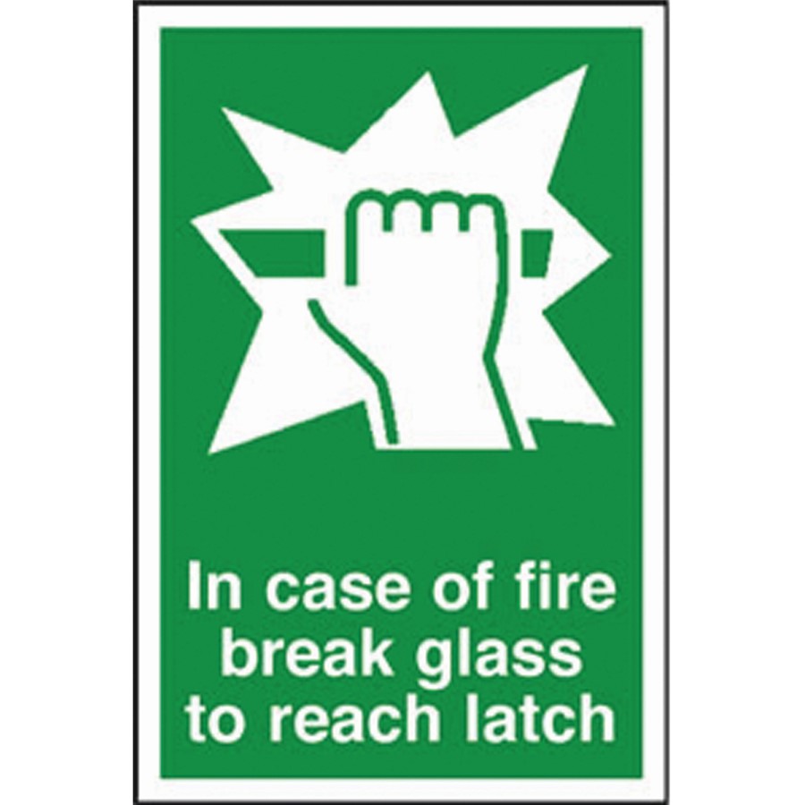 FIRE ACTION SIGN 100X150MM RIGID PLASTIC SA65R