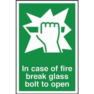 FIRE ACTION SIGN 100X150MM RIGID PLASTIC SA67R