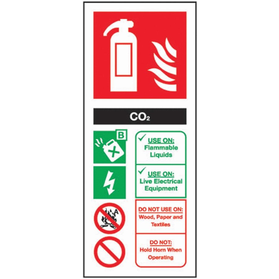 FIRE EXTINGUISHER SIGN 12311 202X82MM  CO2             AP6T