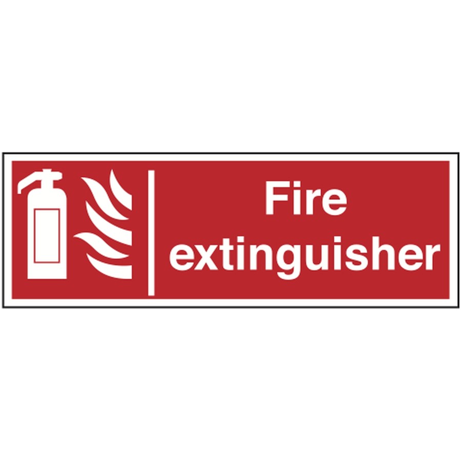 FIRE EXTINGUISHER SIGN F11R 450X150MM RIGID PLASTIC   AP6S