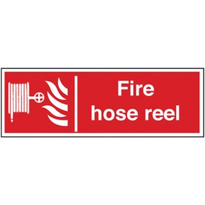 HOSE REEL SIGN 12321 300X100MM RIGID PLASTIC   AP6S