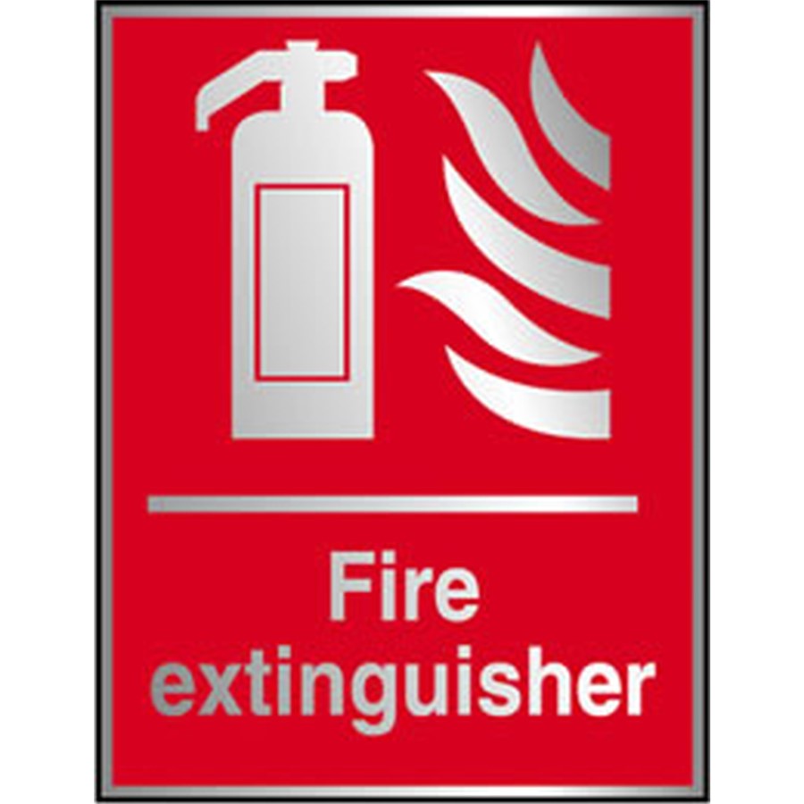 FIRE EXTINGUISHER SIGN SATIN S42RS 100X150MM RIGID S/A AP8F