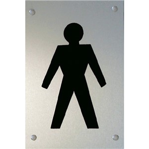 MALE SEX SYMBOL SAA 150X100MM SCREWFIX D/CSK