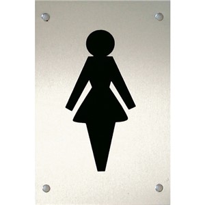 FEMALE SEX SYMBOL SAA 150X100MM SCREWFIX D/CSK