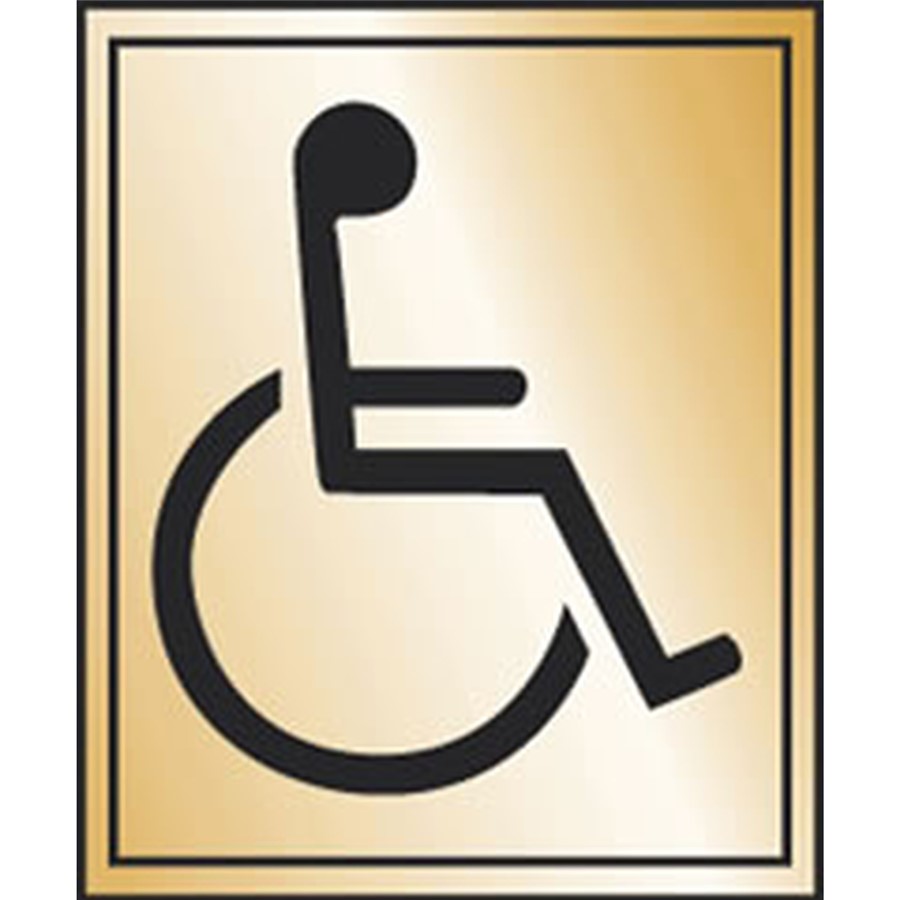 DISABLED SYMBOL PB 150X100MM SCREWFIX D/CSK