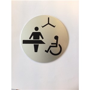 CHANGING PLACES WC DISC SAA 75MM DIS SELF ADHESIVE