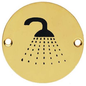 SHOWER AREA CIRCULAR DISC PB 75MM DIA SCREWFIX