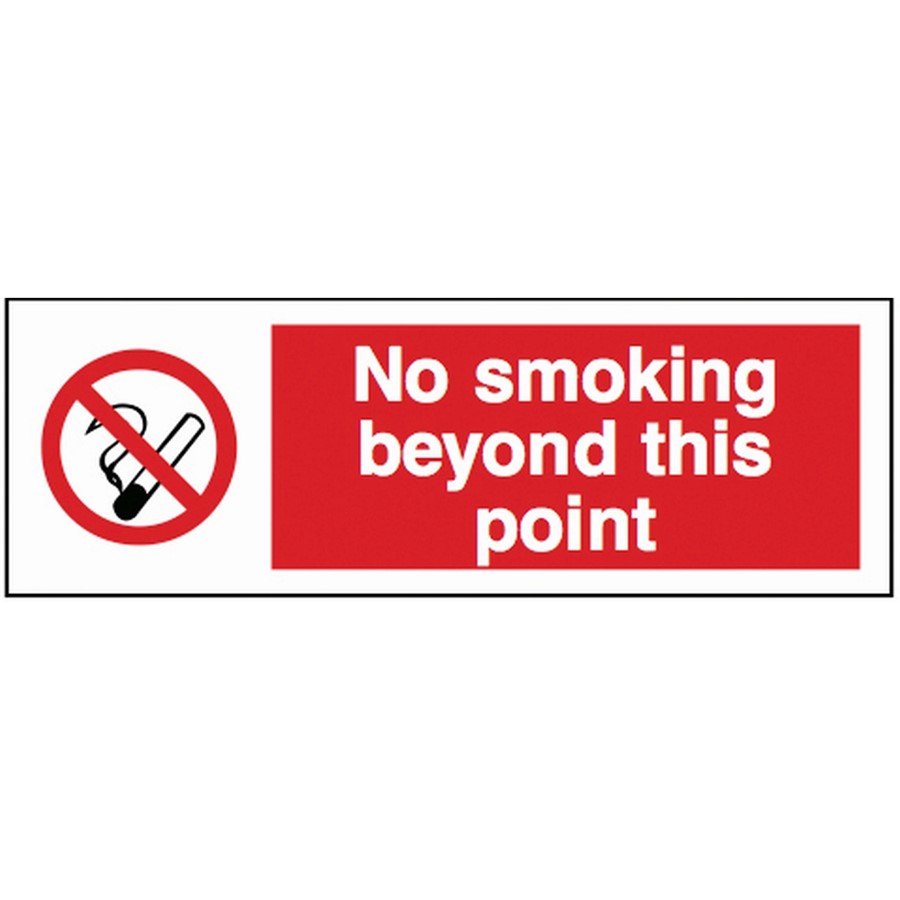 NO SMOKING ETC SIGN 300X100MM RIGID PLASTIC      11847 AP8B