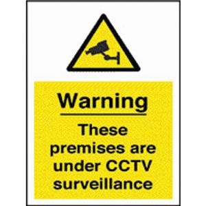 CCTV SIGN 400X300 RIGID PLASTIC          WA100BR AP10N