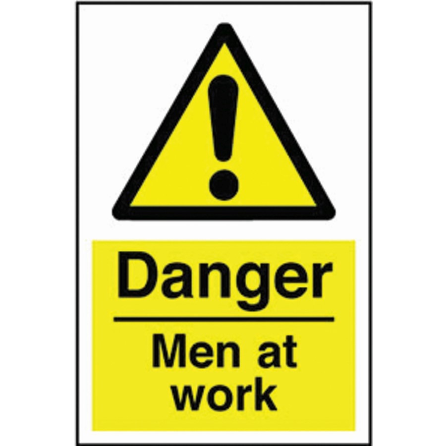 MEN AT WORK SIGN 400X600MM RIGID PLASTIC    WA72R   AP10H