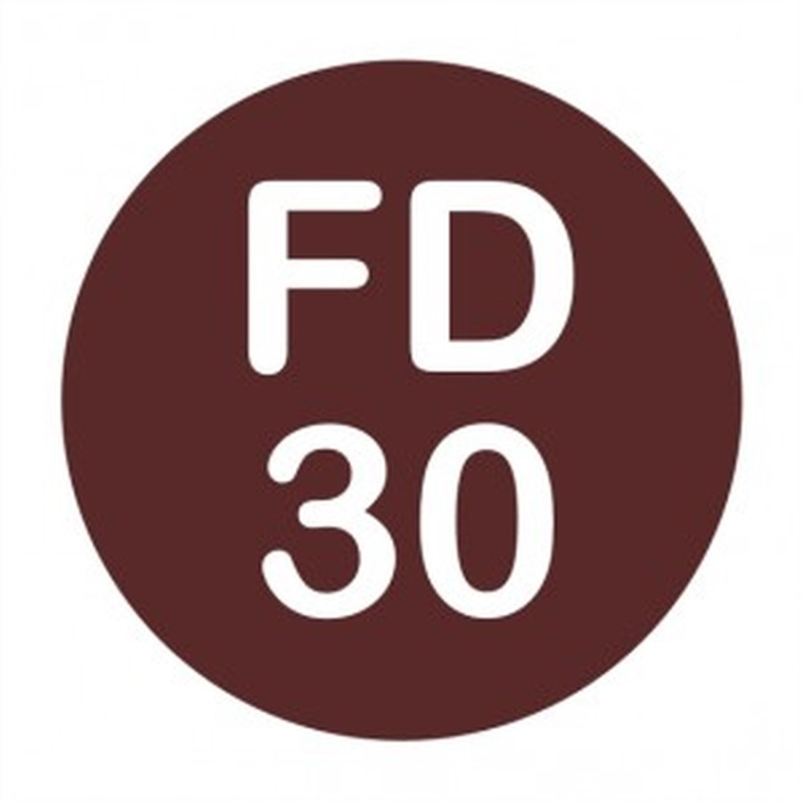FIRE DOOR IDENTITY DISC 47MM COCOA - FD30 S/A