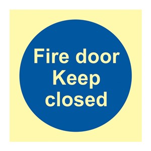 FIRE DOOR KEEP CLOSED PHOTO-LUM RIGID 100X100MM