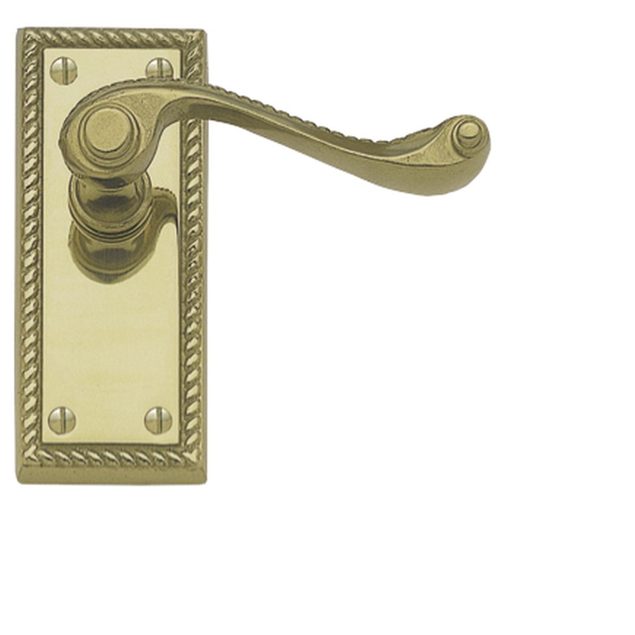 HOMESTYLE GEORGIAN LEVER LATCH SET BRASS  JG2PB