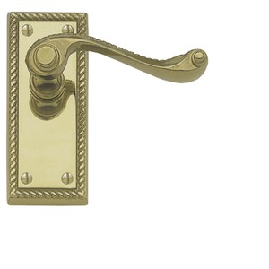 HOMESTYLE GEORGIAN LEVER LATCH SET BRASS  JG2PB