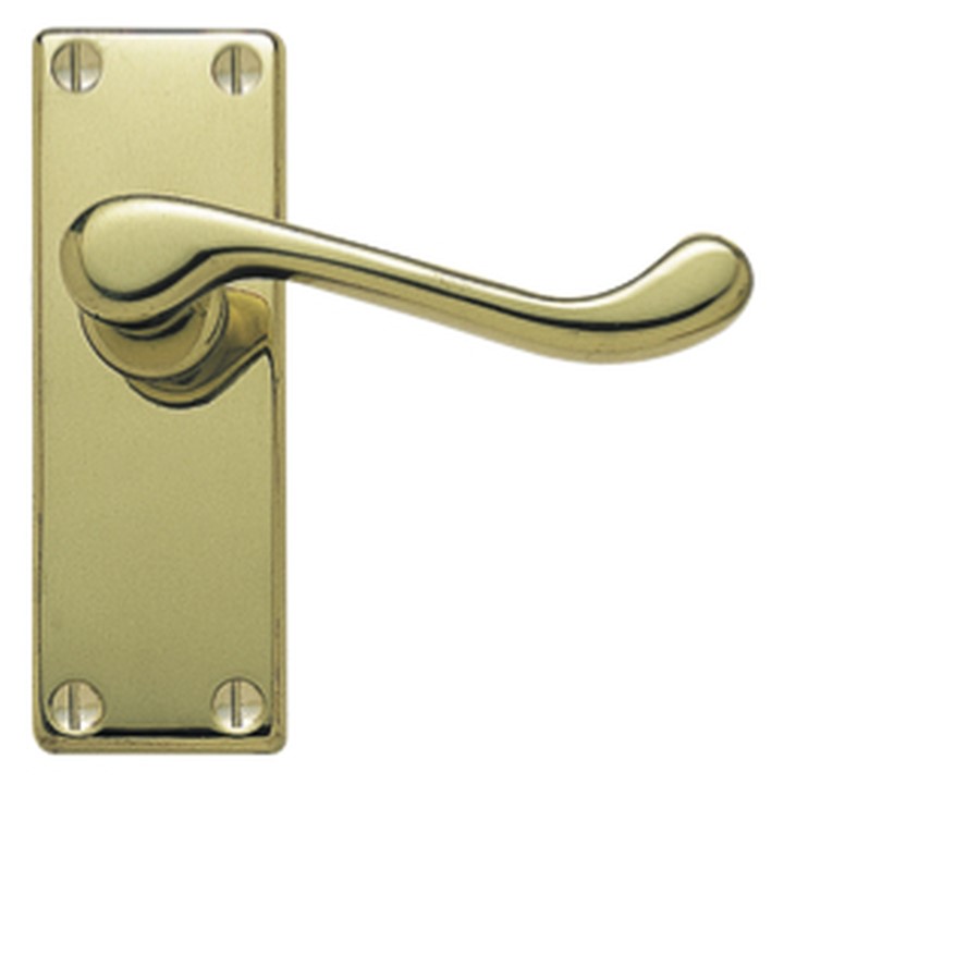 VISTORIAN SCROLL LEVER LATCH SHORT PLATE EB 114 X 40MM