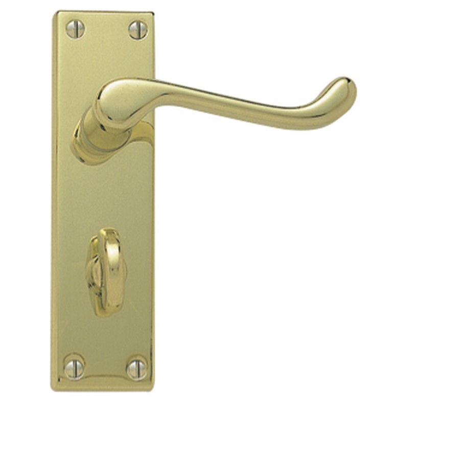 VICTORIAN SCROLL LEVER BATHROOM SET EB 150 X 40MM