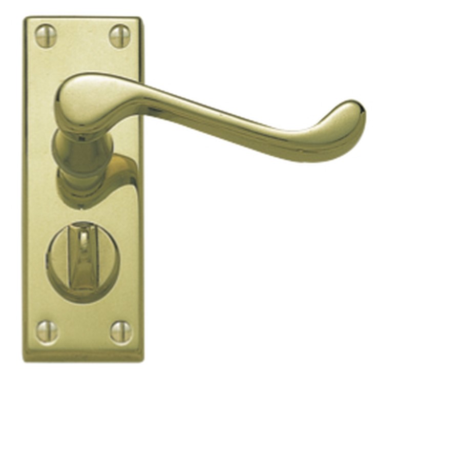 VICTORIAN SCROLL LEVER PRIVACY SET EB 114 X 40MM