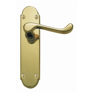 HOMESTYLE EPSOM LEVER LATCH BRASS 150MM DIA  JV251PB