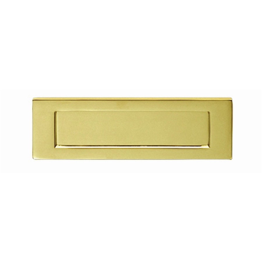 HOMESTYLE LETTER PLATE 250X100MM BRASS JV36LPB