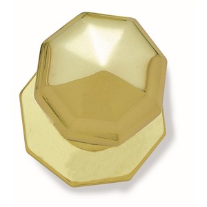 HOMESTYLE CENTRE DOOR KNOB 76MM DIA BRASS  JV49PB