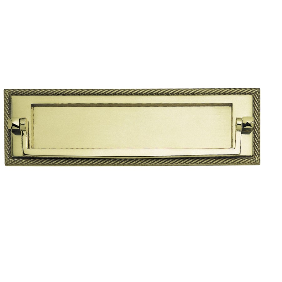 HOMESTYLE GEORGIAN POSTAL KNOCKER BRASS  JG80PB