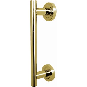 HOMESTYLE PULL HANDLE ON ROSE 225MM BRASS JV515PB