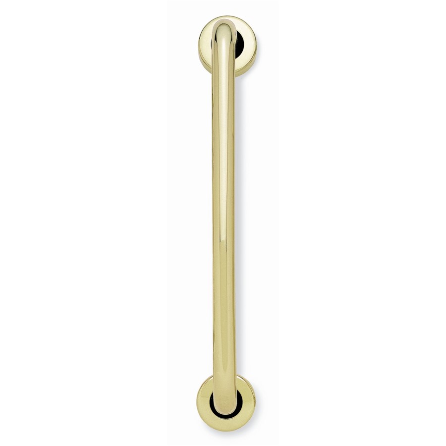 HOMESTYLE PULL HANDLE ON ROSE 225MM BRASS  JV3500APB