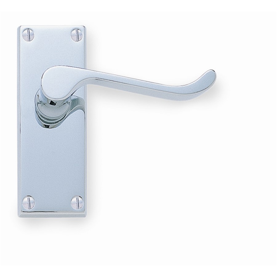 VICTORIAN SCROLL LEVER LATCH PC 114 X 40MM