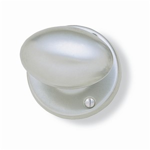 HOMESTYLE OVAL MORTICE KNOB 60MM SATIN CHROME  JV34SC