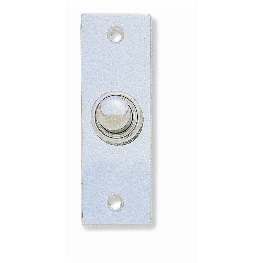 HOMESTYLE RECTANGULAR BELL PUSH SATIN CHROME JV18SC