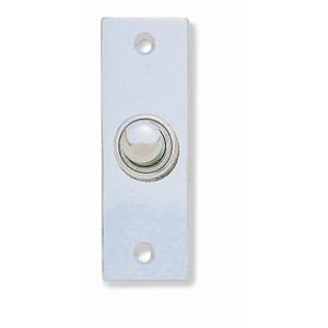 HOMESTYLE RECTANGULAR BELL PUSH SATIN CHROME JV18SC