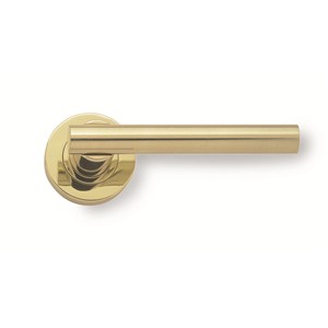 LUCIO  LEVER ON ROSE POLISHED BRASS JV508PVD