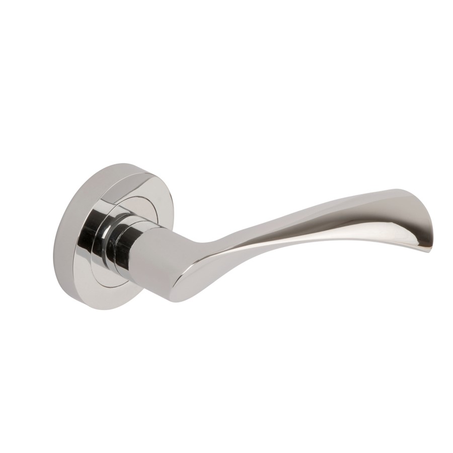 TWIRL LEVER ON ROSE 125 X 50MM PC