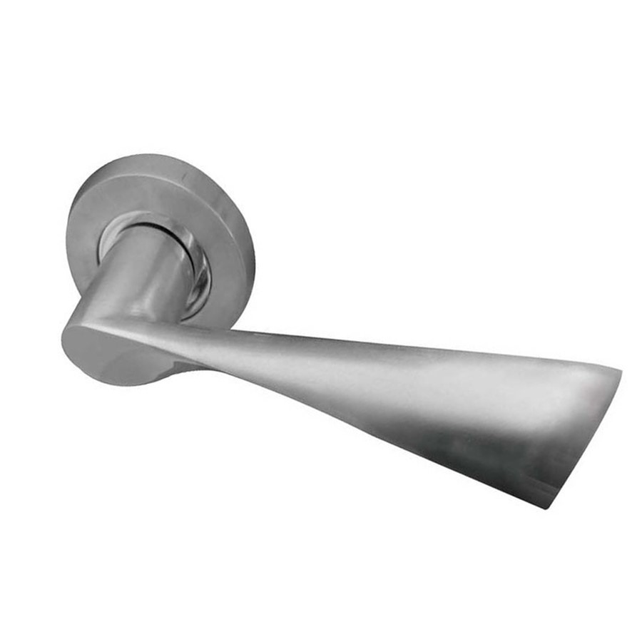 TWIRL LEVER ON ROSE 125 X 50MM SC