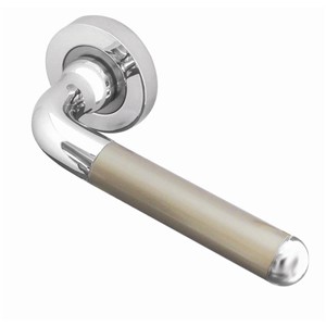 SELINI LEVER ON ROSE POLISHED AND SATIN NICKEL  JV466PCSN
