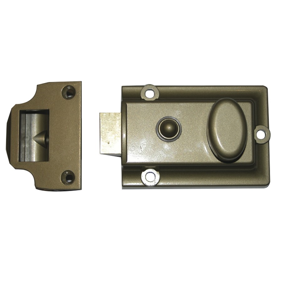 HOMESTYLE PB TRAD NIGHTLATCH 60MM BACKSET RCN8160 GN