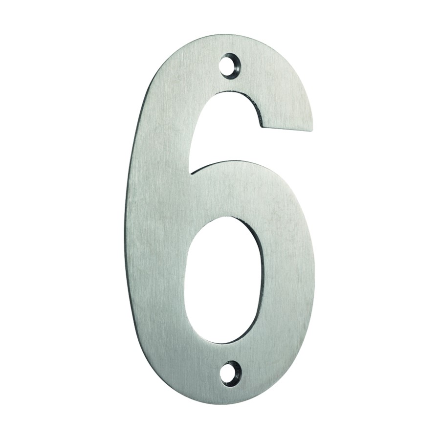 N&C SPECIFIER 76MM NUMERAL "6" SCREWFIX SSS