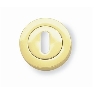 DESIGNERRANGE STD ESCUTCHEON 50MM POL BRASS  JV503PB