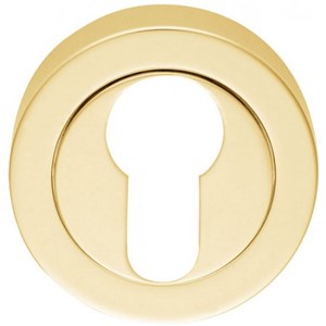 DESIGNER RANGE EURO ESCUTCHEON 50MM POLISHED BRASS JV503EPB