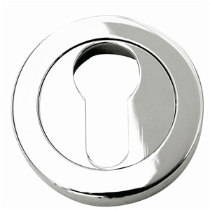 DESIGNER RANGE EURO PROFILE ESCUTCHEON CHROME  JV503EPC