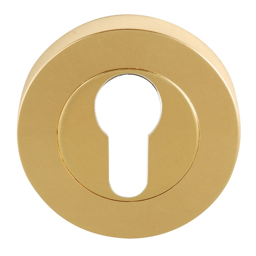 DESIGNER RANGE EURO PROFILE ESCUTCHEON BRASS  JV703PB