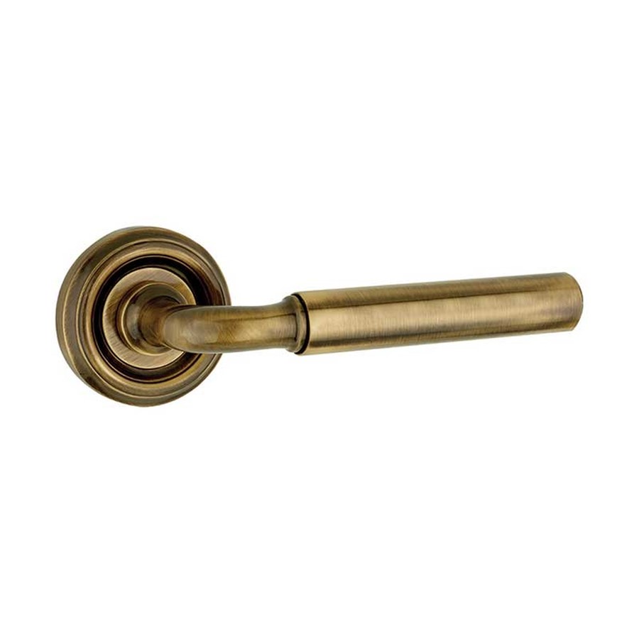PARISIAN - ELISE DESIGN LEVER ON ROSE ANTIQUE BRASS