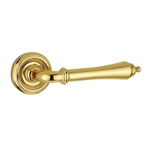 PARISIAN - CAMILLE DESIGN LEVER ON ROSE POLISHED BRASS