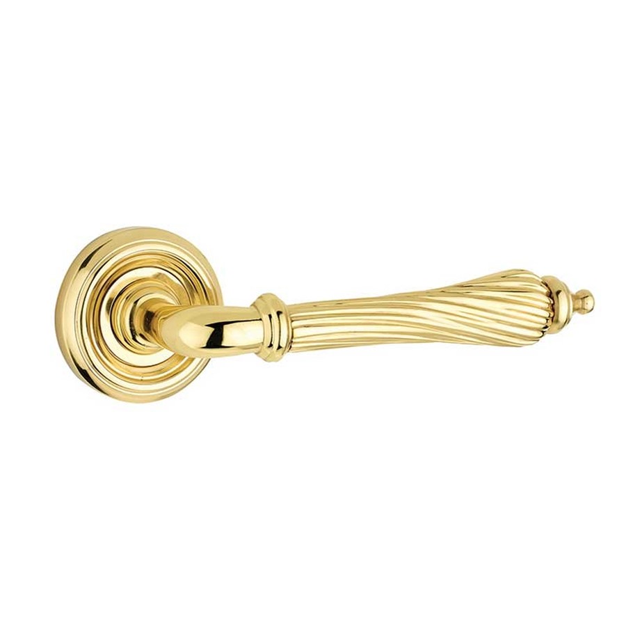 PARISIAN - GISELLE DESIGN LEVER ON ROSE POLISHED BRASS
