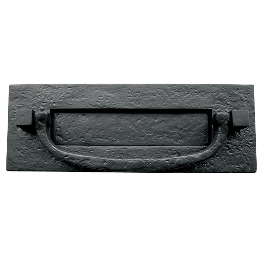 HOMESTYLE POSTAL KNOCKER 305X102MM BLK ANTIQUE  JAB46