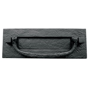 HOMESTYLE POSTAL KNOCKER 305X102MM BLK ANTIQUE  JAB46